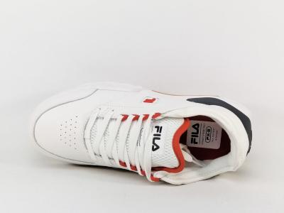 Basket blanche homme tendance cuir destockage FILA modern à pas cher