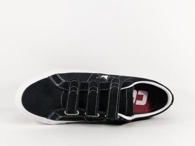 Basket homme destockage CONVERSE 162518C cuir noir à velcro