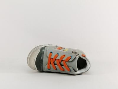 Basket montante garçon cuir souple et confortable à pas cher destockage BELLAMY sanou gris