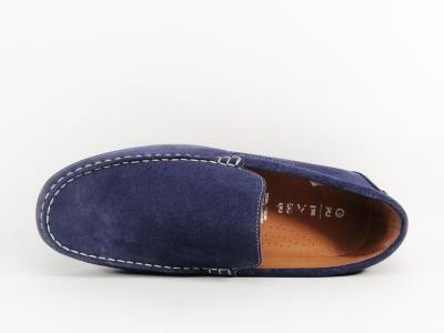 Mocassin homme cuir souple bleu confortable et tendance ORLAND 2022