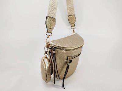 Sac banane femme pas cher doré avec porte monnaie amovible et bandoulière MARO S12-10