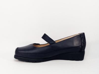 Babies grand confort femme cuir marine destockage LUXAT emerence