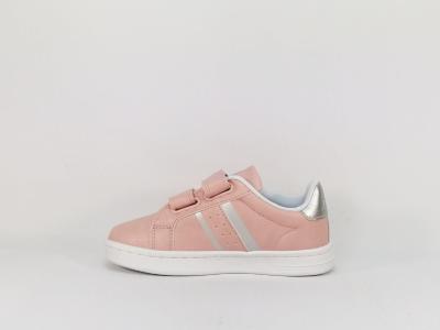 Basket rose à scratch pour fille en destockage KAPPA logo alpha 2v