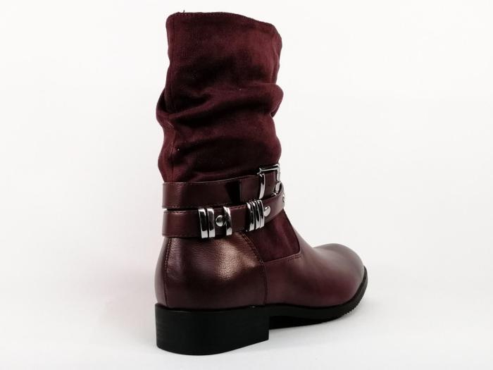 bottines couleur prune