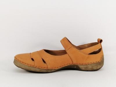 Chaussure femme grande taille confortable cuir orange destockage JOSEF SEIBEL fergey 51