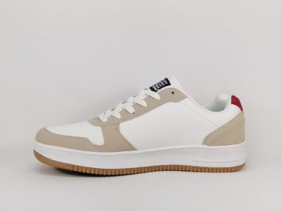 Sneakers mixte tendance blanc beige ROUTE 66 poncas à pas cher