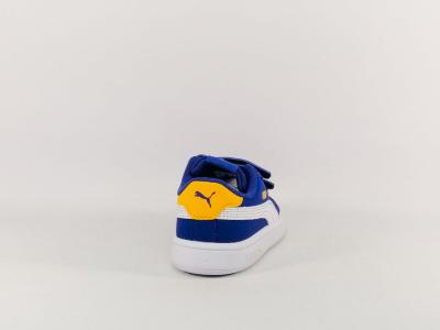 Basket garçon bébé PUMA smash à pas cher en destockage bleu à scratch 36518447