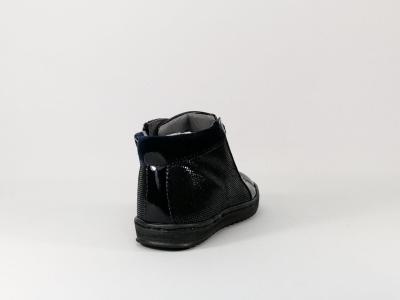 Chaussures montantes tout cuir marine pour fille bébé MKIDS 1424 à pas cher