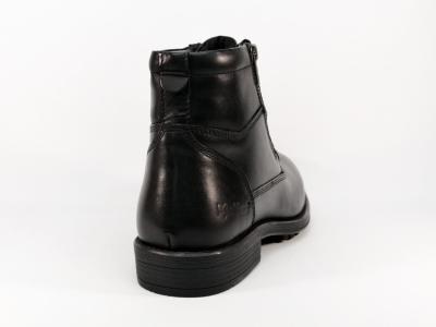 Boots en cuir noir destockage KICKERS Brok homme