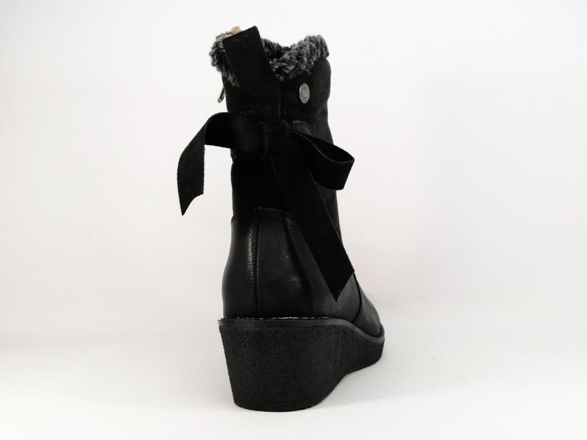 bottine compensee noire