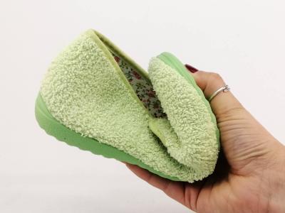 Chausson ballerine femme été pied sensible souple vert en éponge OUF clores