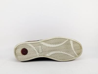 Basket homme cuir marron confortable souple en destockage IMAC 302690 à pas cher