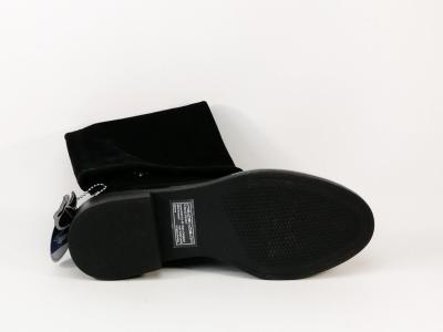 Bottes chaussettes femme tissus stretch noires CAPRICE 25512 vegan confortables