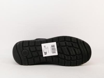 Chaussures montantes homme pas cher confortables noires à scratch SWEET'R gusteau pieds larges