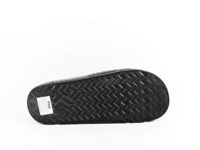 Claquette noire homme FILA morro en destockage à pas cher mule piscine plage