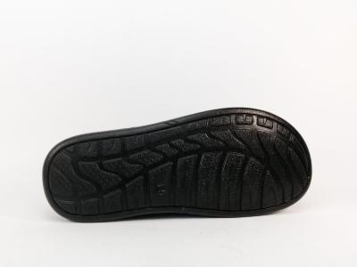 Mule homme confort cuir marron à scratch destockage NORWAY B880620 à pas cher