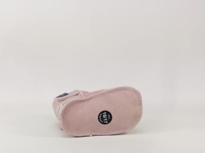 Chaussons fourrés cuir rose en destockage SHEPHERD Shepchaud pour fille