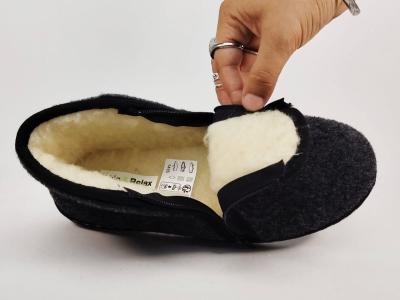 Chausson montant homme fourré en laine confortable double zip CHIC & RELAX belvis