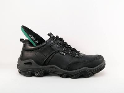 Chaussure randonnée homme basse cuir noir gallutex imperméable confort destockage IMAC GALLUS 203914